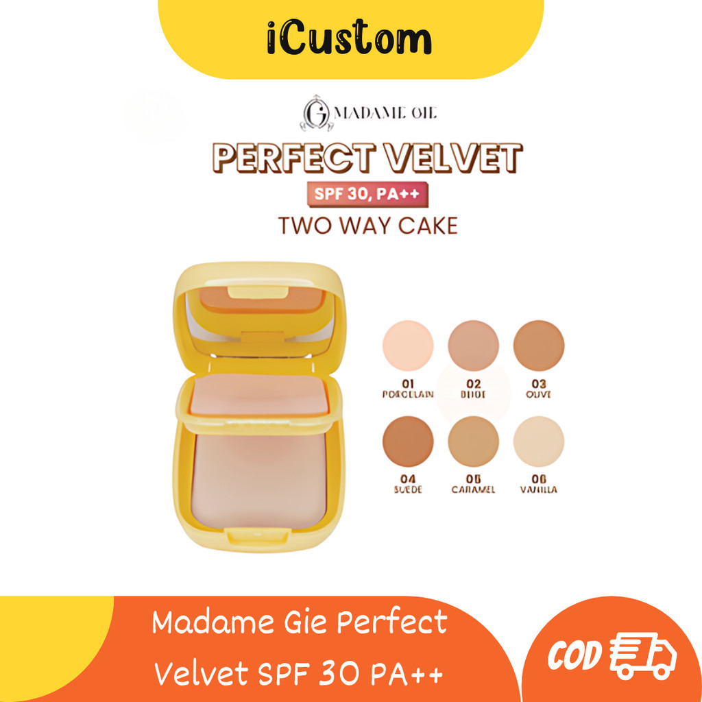 Madame Gie Perfect Velvet SPF 30 PA++ Bedak Padat