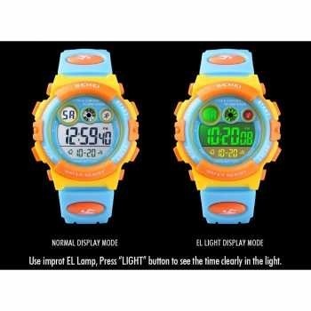 promo ✨ -Jam Tangan Anak Laki Perempuan Cowo Cewe Dital Sporty Tahan Air - Merah Muda