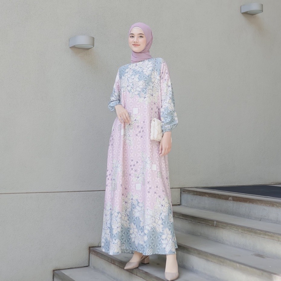 Le Khari Sasha Dress Busui Gamis Bahan Maxmara Size S-XL