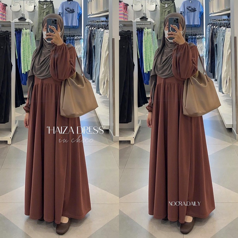 HAIZA DRESS BY NURA DAILYS/ GAMIS MODEL BARU MURAH