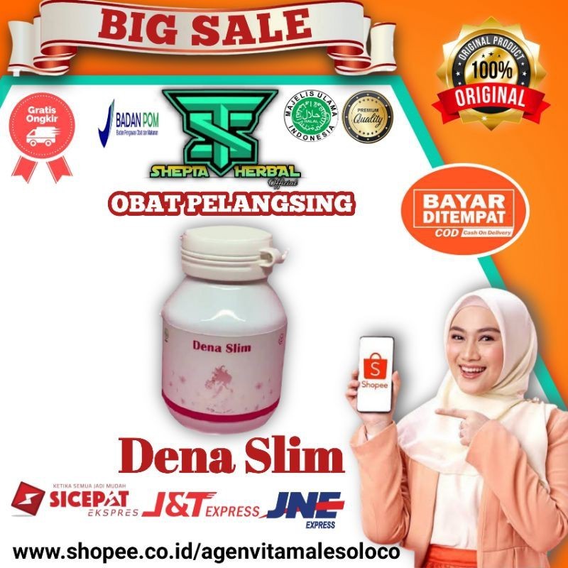 Dena Slim Asli Obat Diet Herbal Pelangsing Badan Terbukti Manjur Original( Gratis Ongkir & COD )