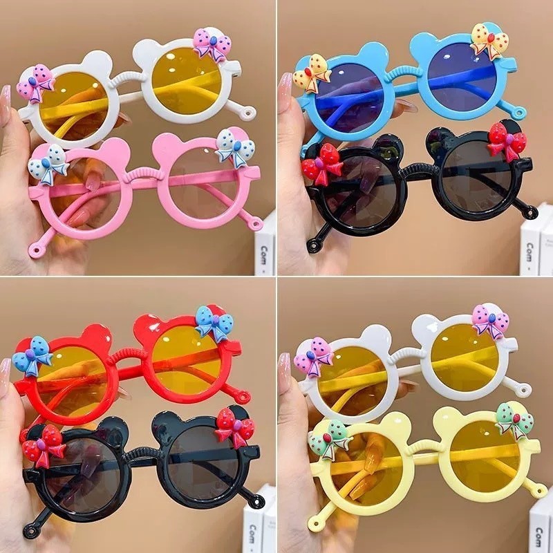 Terbaru Terbaru Hc Kca004 Kacamata Anak Mouse Pita Imut Sunglasses Kacamata Fashion Anti Radiasi