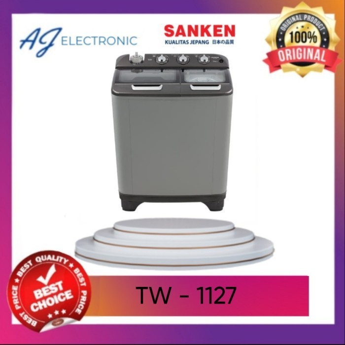 MESIN CUCI SANKEN TW - 1127, MESIN CUCI 2 TABUNG