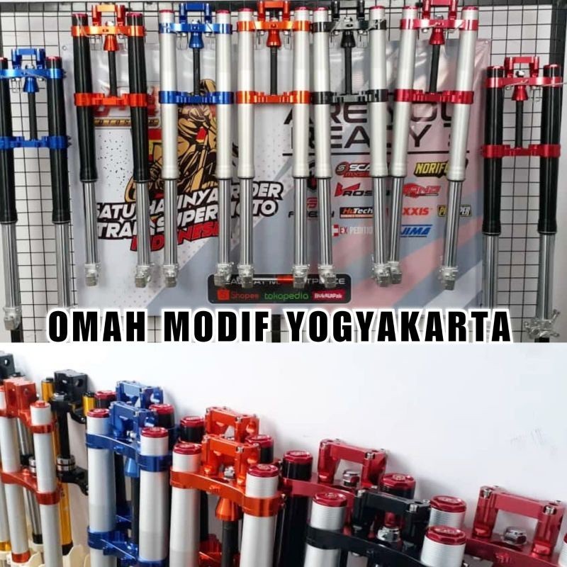 Upsidedown USD EXPEDITION Real Jump Shock Depan Upside Down Stang fatbar EXPEDITION REALJUMP KLX 150