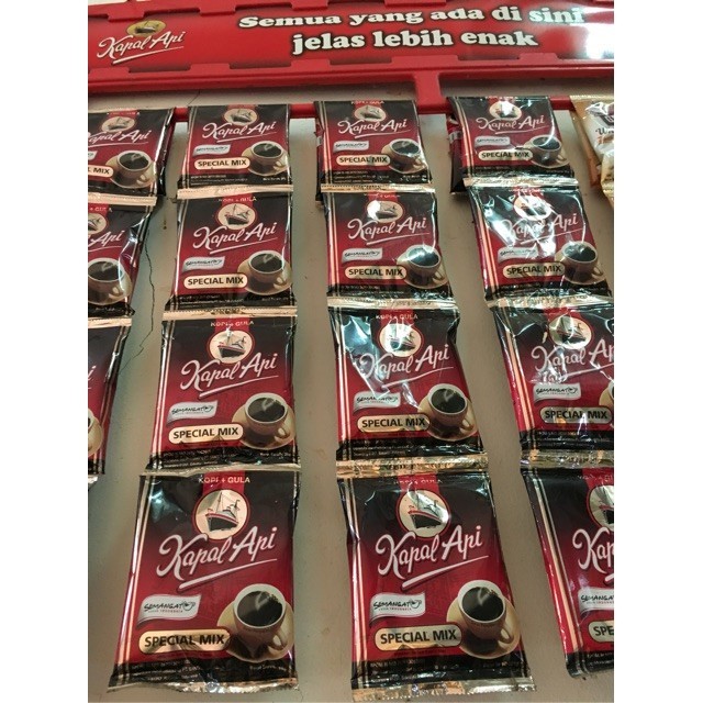 

Kopi Kapal Api Special Mix 120 Sachet x 25g / Kopo Kapal Api Dus Mix / Kopi + Gula Kapal Api