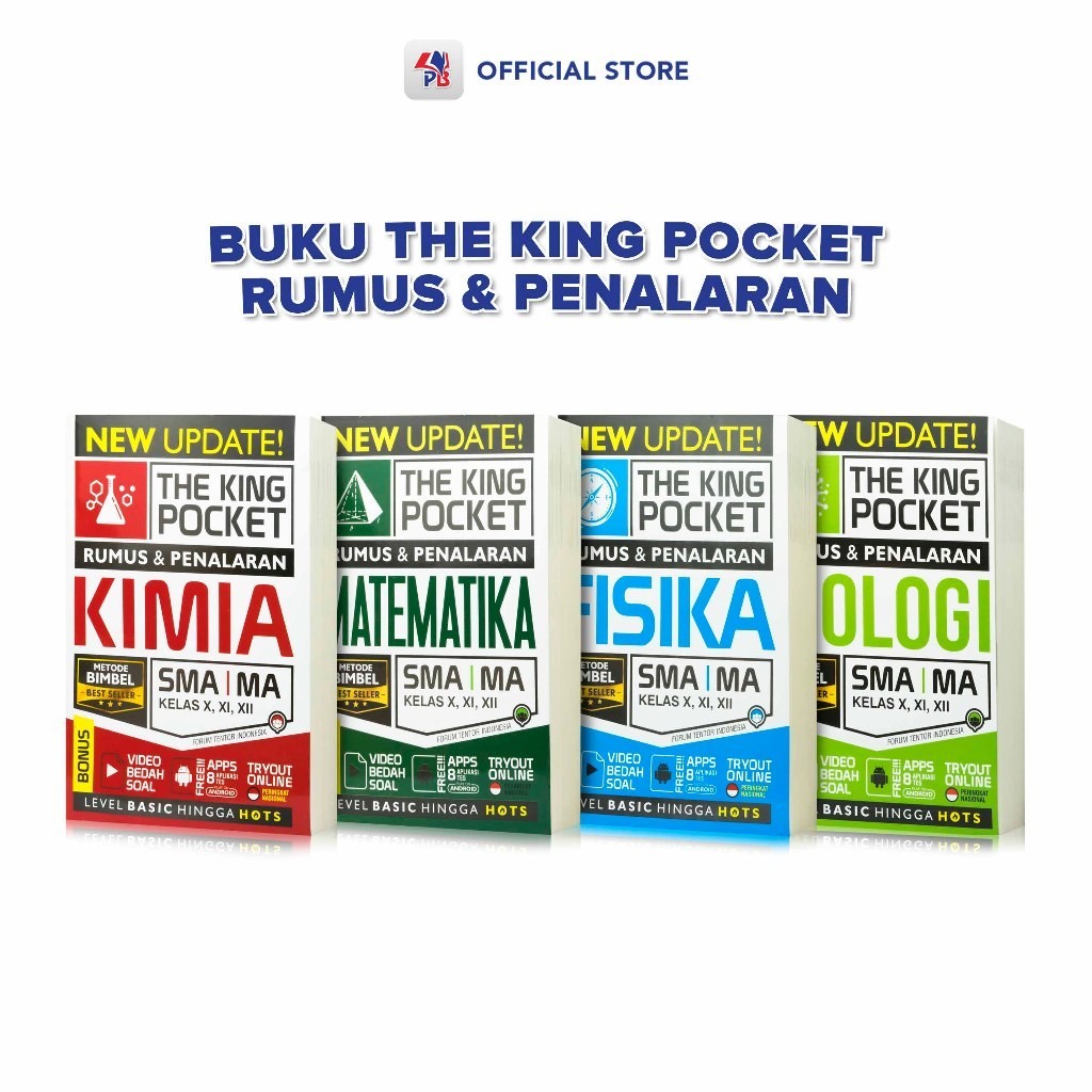 

[PROMO MURAH] Buku Kimia Matematika Fisika Biologi : The King Pocket Rumus dan Penalaran SMA MA Kimia Matematika Fisika Biologi Kelas X XI XII