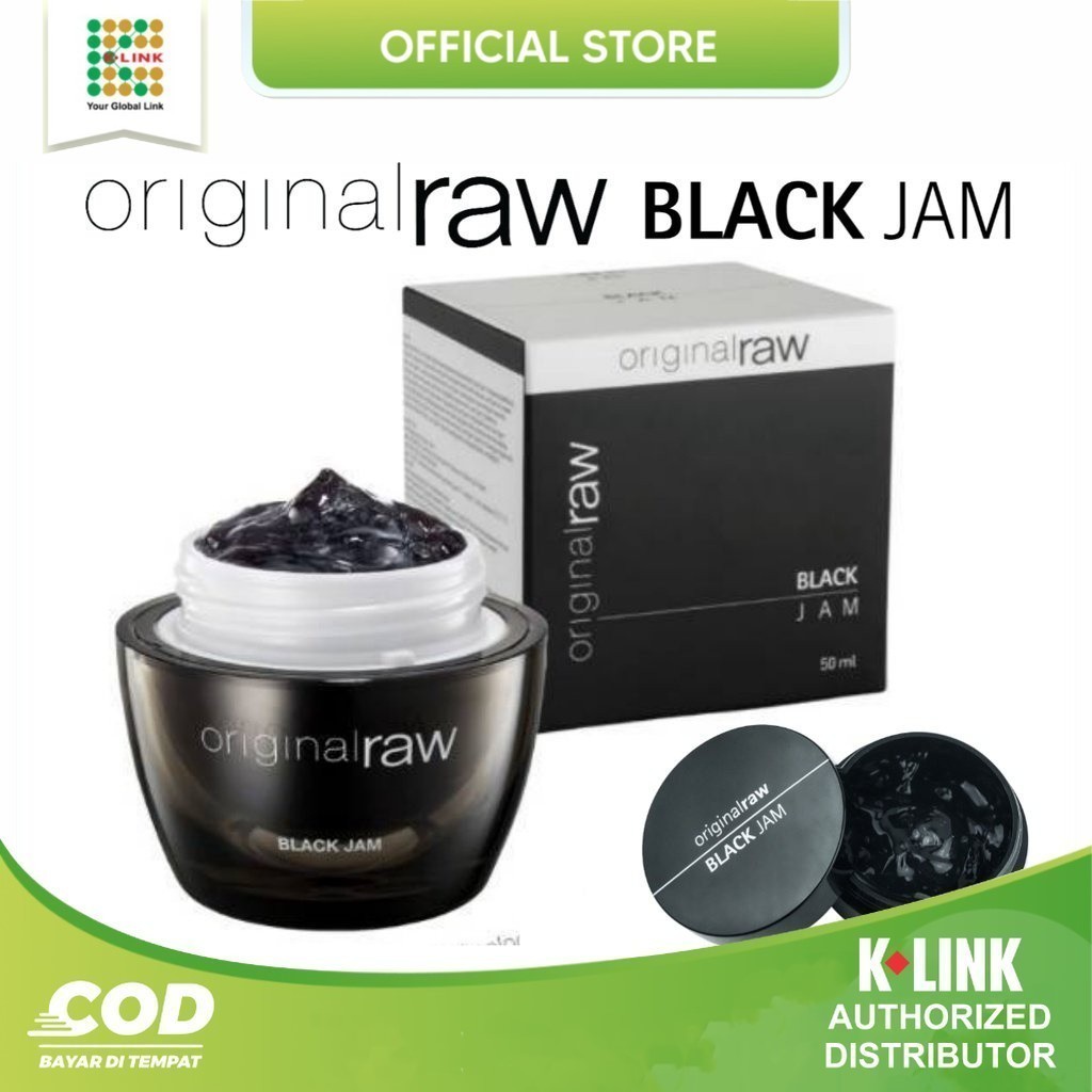 BLACK JAM RAW ORIGINAL KLINK CREAM PELEMBAB WAJAH KOREA ASLI