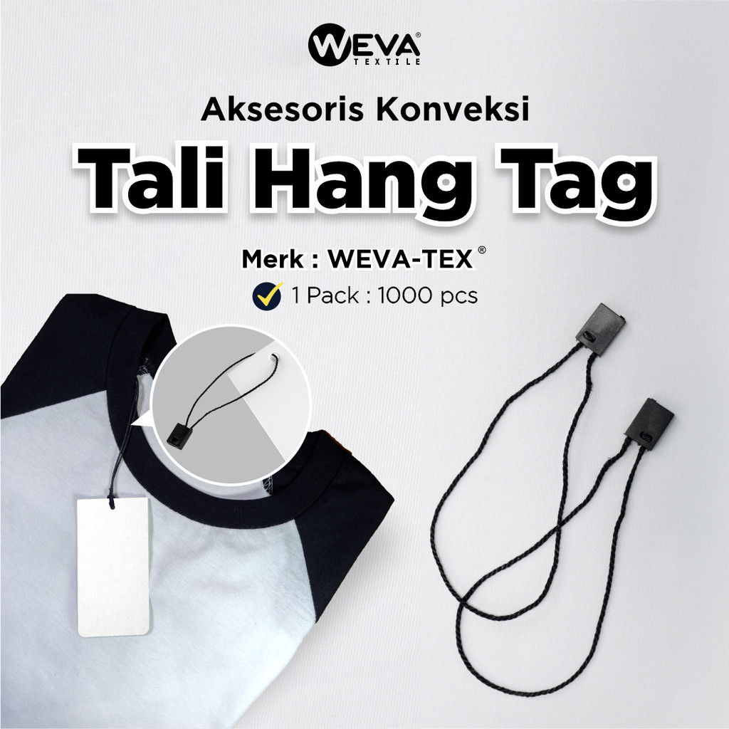 

TALI HANG TAG/ TALI LABEL BAJU/ TALI MERK BAJU