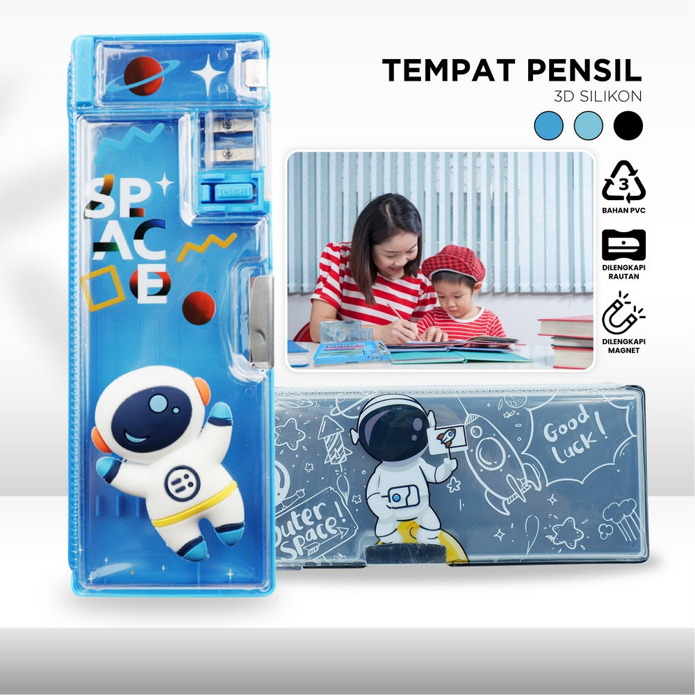 

Tempat Pensil Anak 3D Timbul Magnetic Multifungsi Alat Tulis Sekolah / Kotak Pensil Pencil Case Magnet Untuk Anak Tk A59