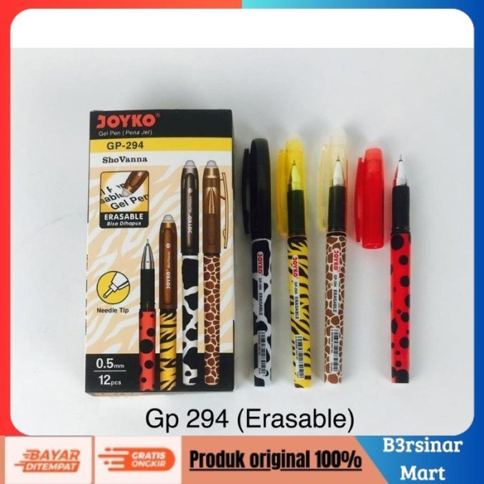 

[[KUALITAS TERBAIK]] Pulpen Bisa dihapus Joyko GP333 Shoyko6 (12pcs) GP294(12pcs) COD