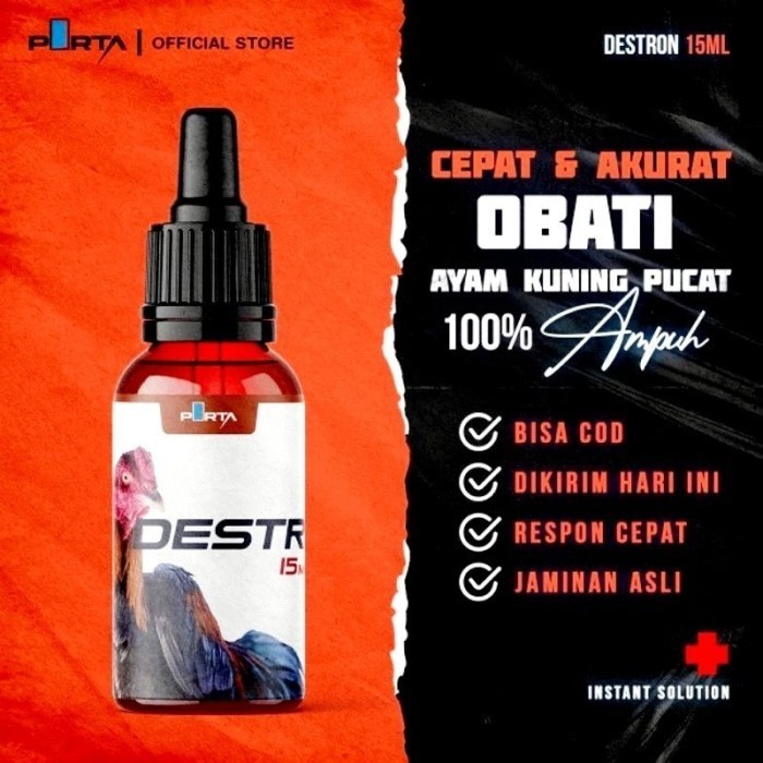 DESTRON Obat Ayam Sakit Kuning Pucat Lemas Ayam Kuningan