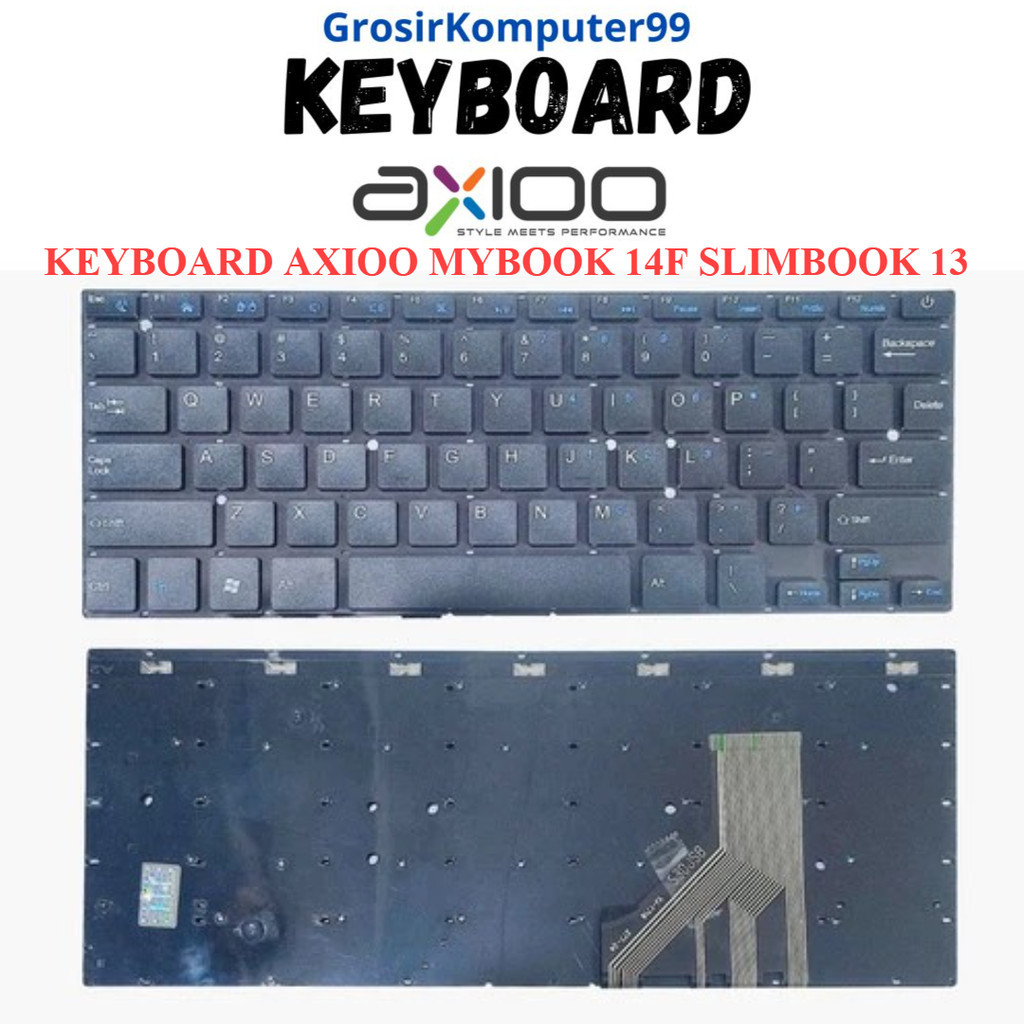 KEYBOARD AXIOO MYBOOK 14F SLIMBOOK 13 - Black
