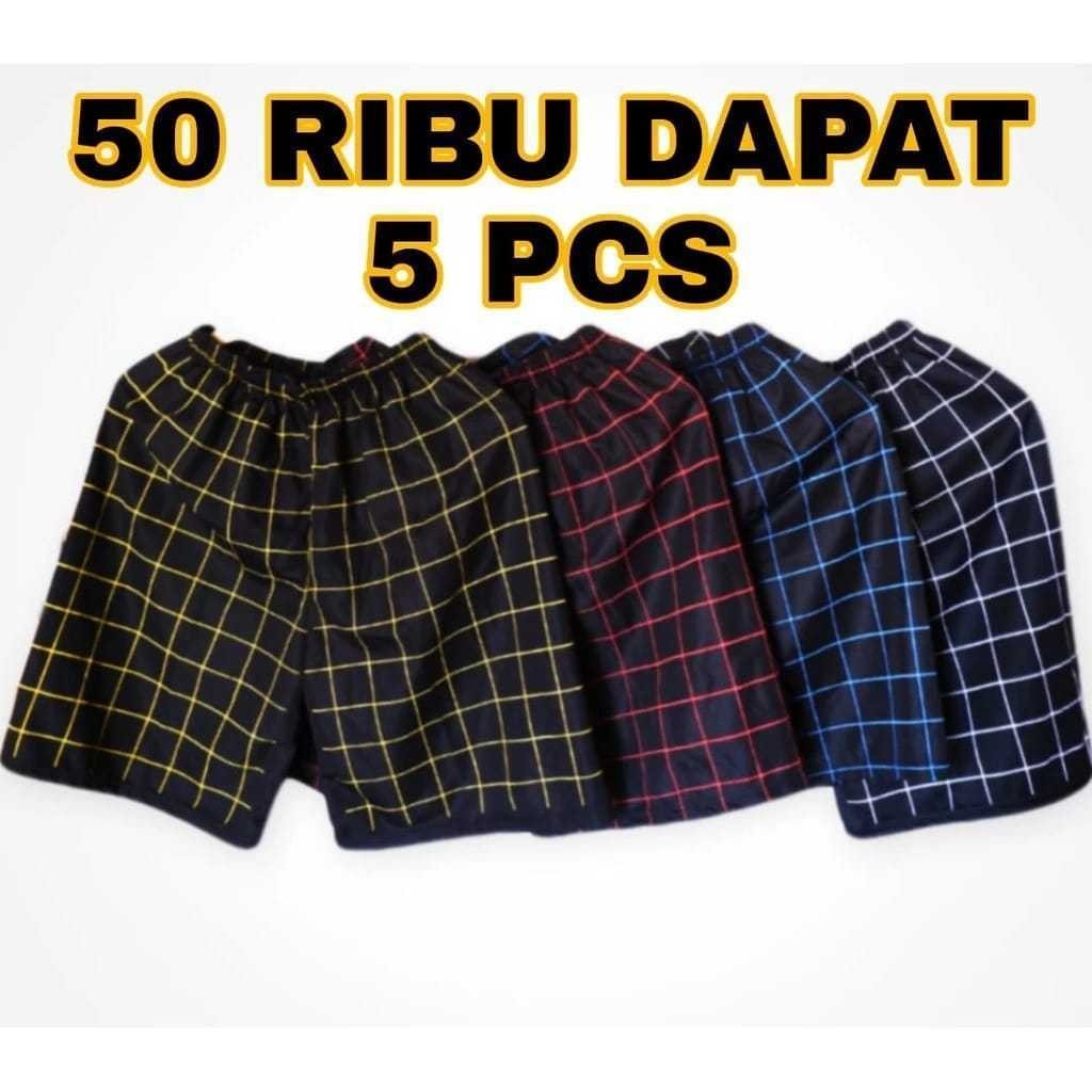 CELANA PENDEK DISTRO TARTAN/CELANA PENDEK KOTAK KOTAK | BOXER UNISEX (PRIA/WANITA) | BOXER MOTIF