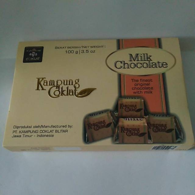 

COKLAT kemasan kubus netto: 100gr (KAMPUNG COKLAT BLITAR)