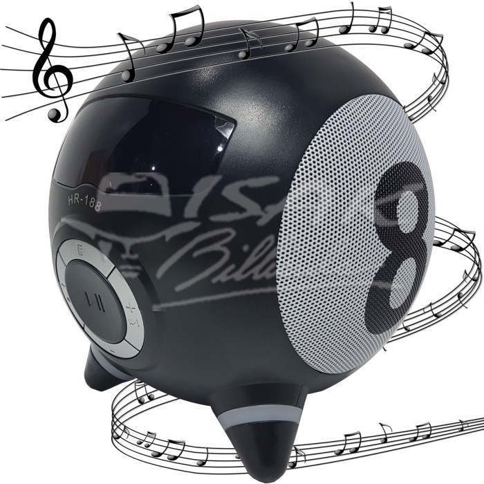 8-ball FM Radio - MP3 Multimedia Speaker - Hadiah Kado Biliar Billiard