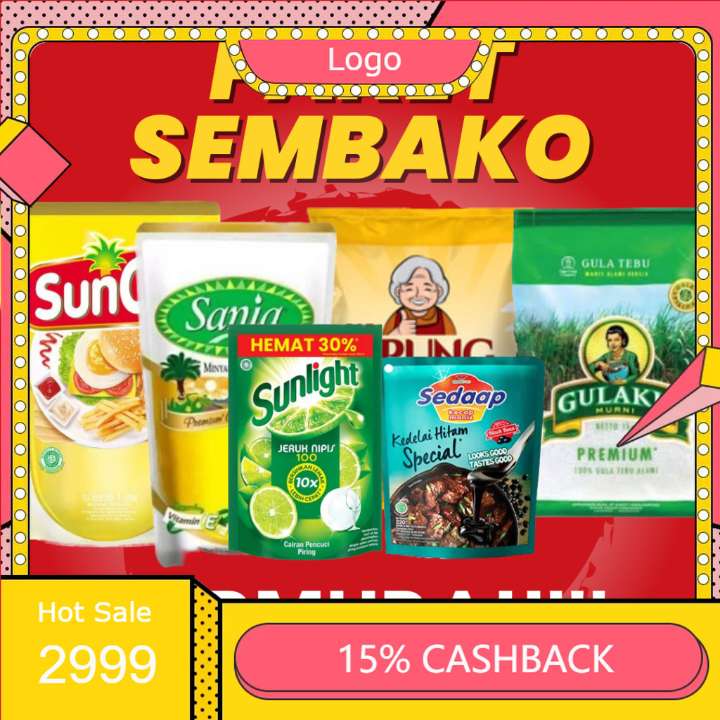 

[JATIM] PAKET SEMBAKO TERMURAH DISKON 40% SHOPEE VIDEO PAKET SEMBAKO MURAH PAKET MINYAK DISKON LIVE GULA DISKON LIVE
