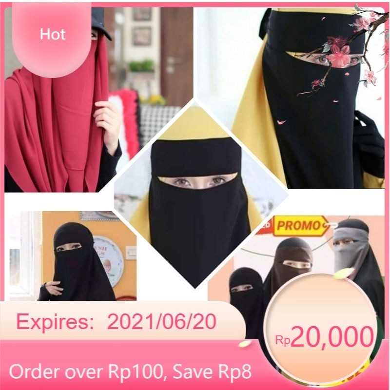️️COD CADAR BANDANA  NIQAB BANDANA NINJA MURAH NIQAB BANDANA CADAR BANDANA NIQAB BANDANA ELANG NIQAB