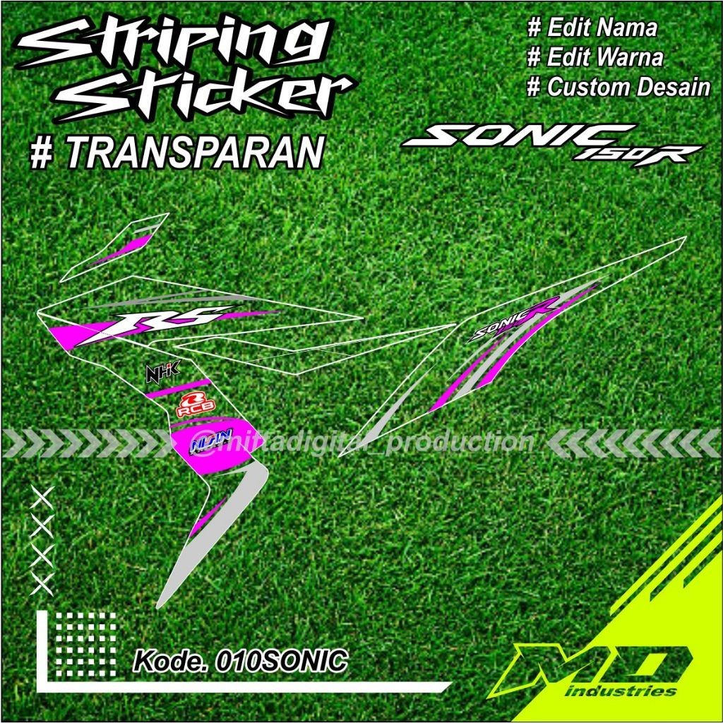STRIPING HONDA SONIC 150R - Striping Sticker Sonic 150R - Striping  Sonic 150R Transparan