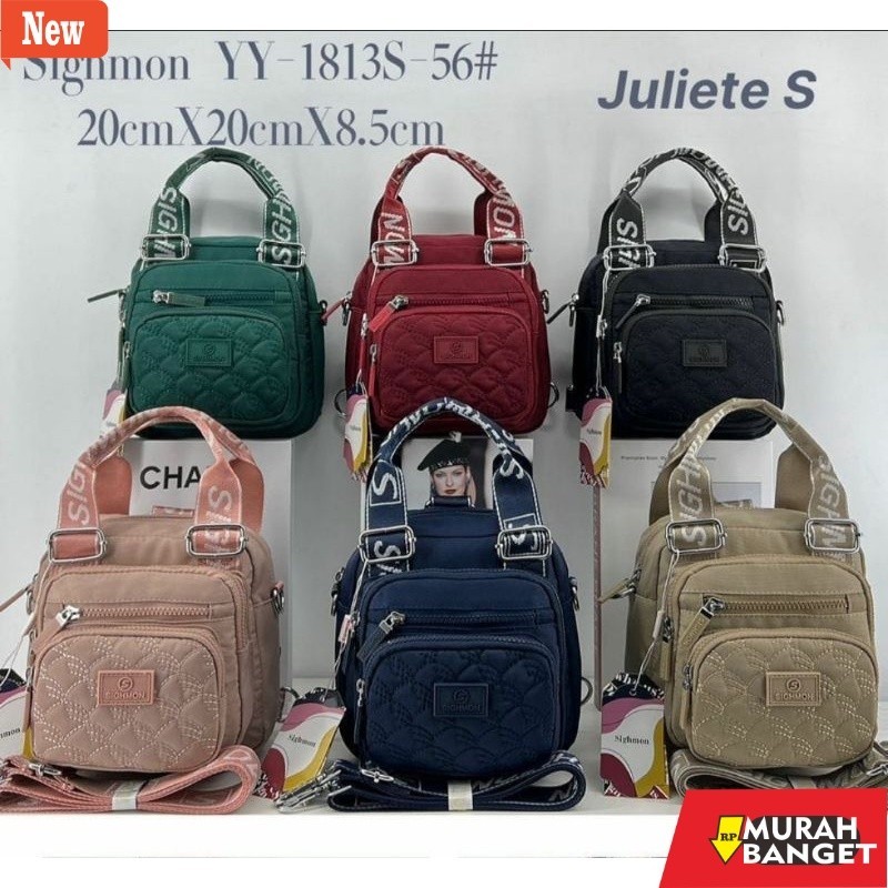Selempang Wanita Kekinian TAS SIGHMON MULTIFUNGSI//3IN1 IMPORT ORI