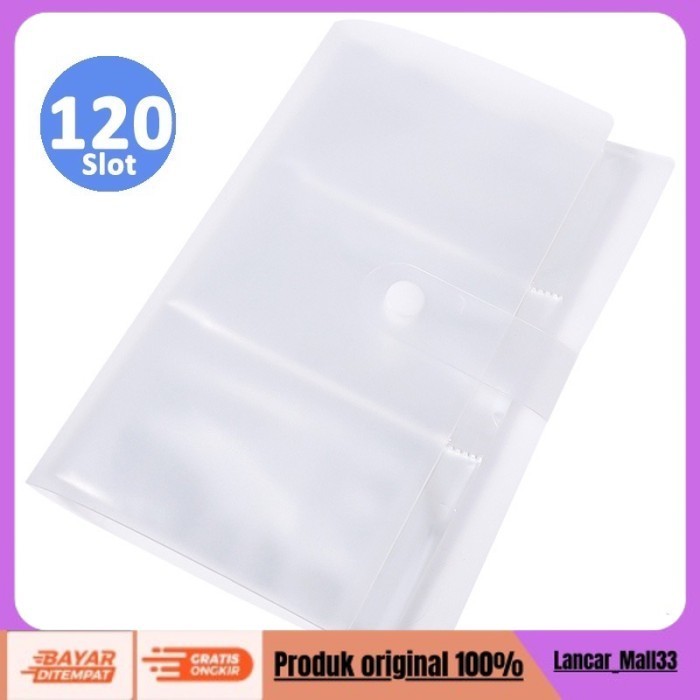 

TERJANGKAU DIY Album Foto Polaroid 2R Transparan Aesthetic Slot Photocard Album - 120 SLOT
