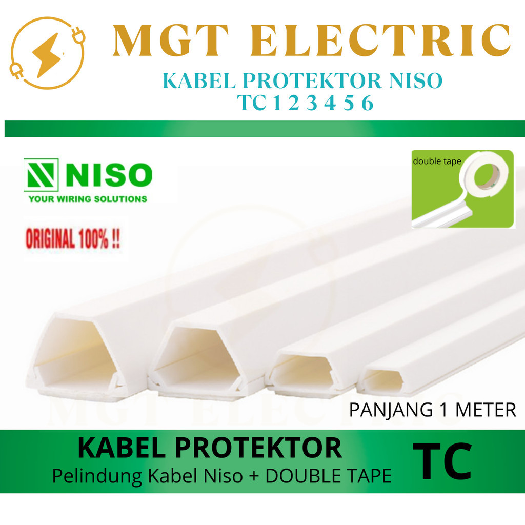 NISO KABEL PROTEKTOR TC 1 2 3 4 5 6 KABEL DAK CABLE DUCT PROTECTOR
