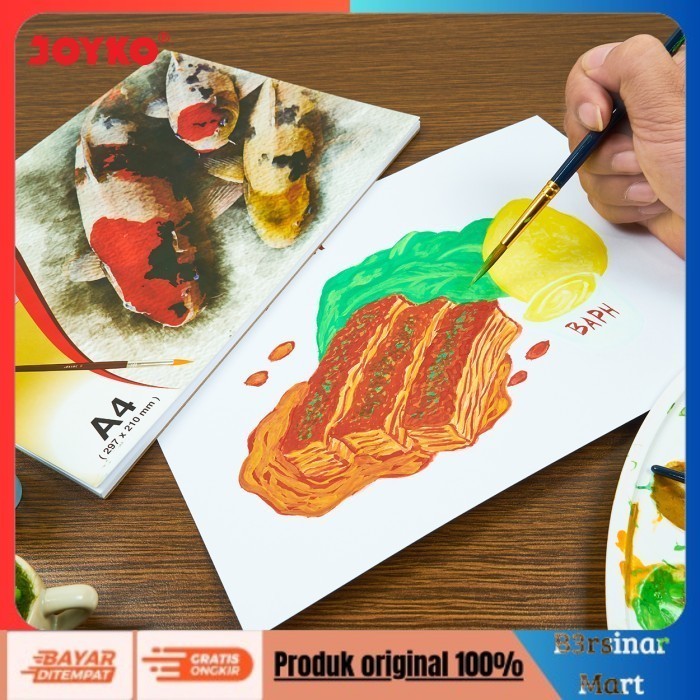 

[KUALITAS TERBAIK] Joyko Watercolour Pad A4 / Buku Gambar Cat Air Joyko Akrilik PAD-2000