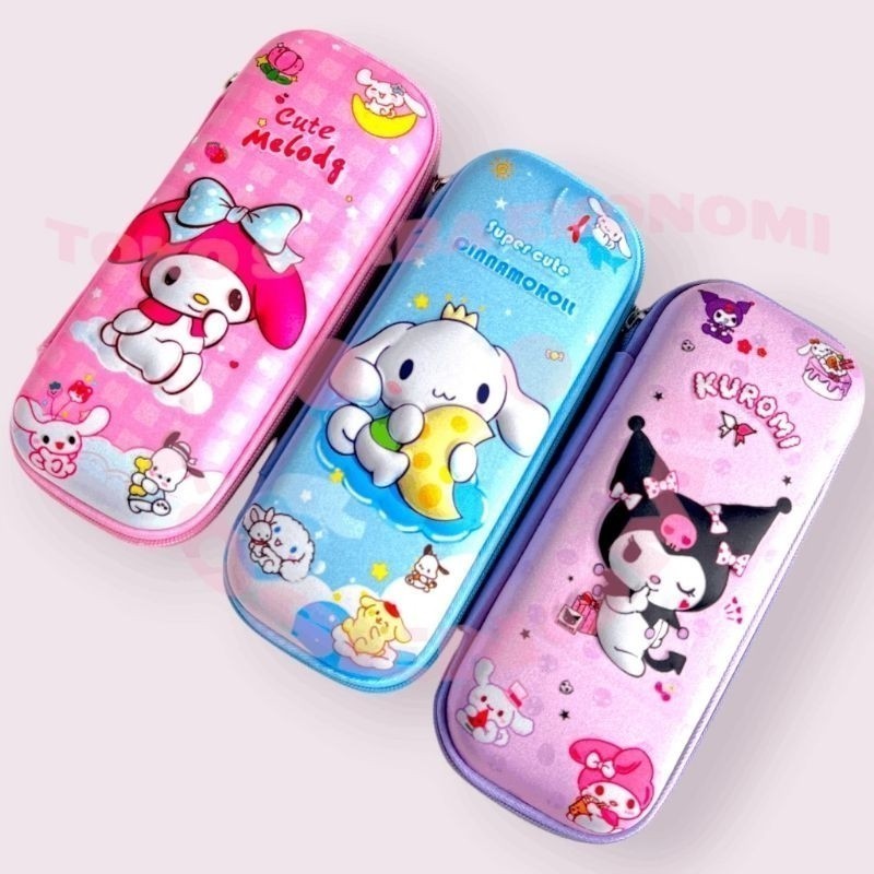 

KOTAK PENSIL VIRAL Anak Karakter Gambar Timbul Emboss 3D Lucu Pencil Case KUROMI