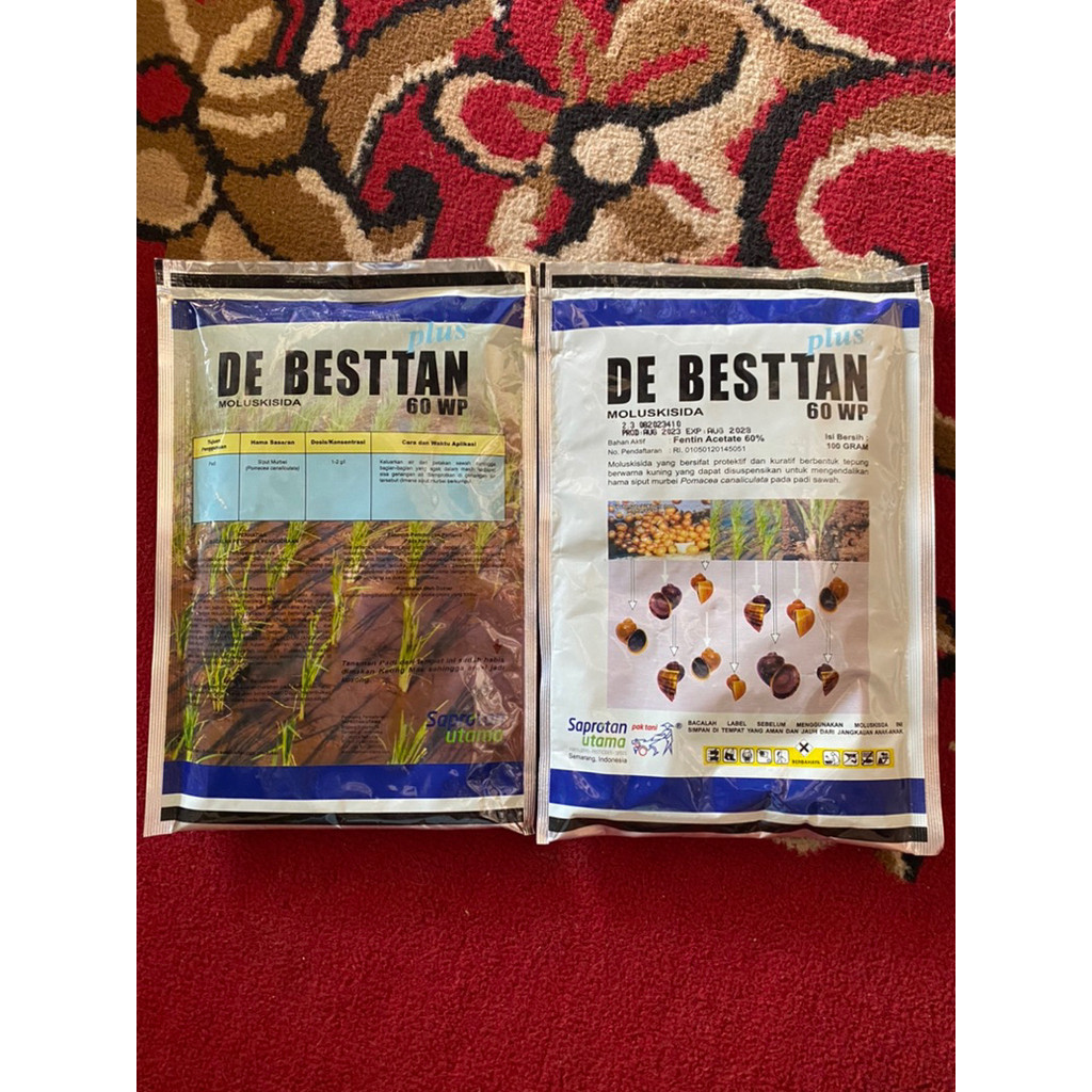 DE BESTTAN 100 Gram Obat Kool / Keong sawah Fentin asetat 60 WP.