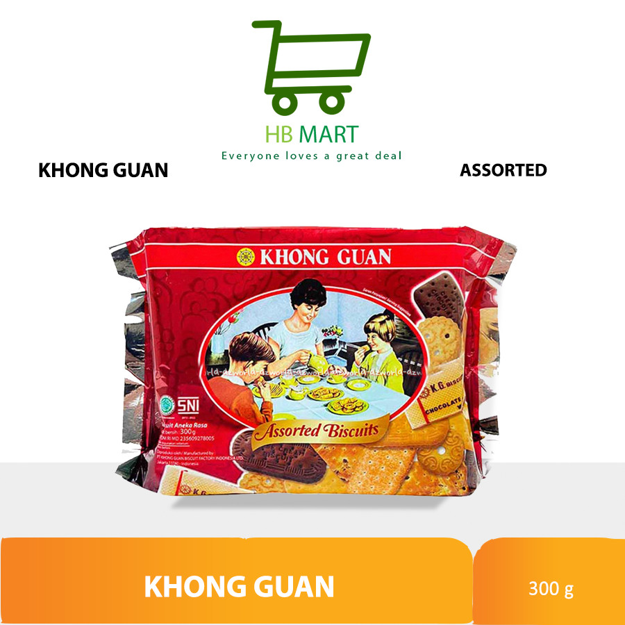 

KHONG GUAN ASSORTED BISKUIT 300GR / Khong Guan Assorted Biscuits 300 gr