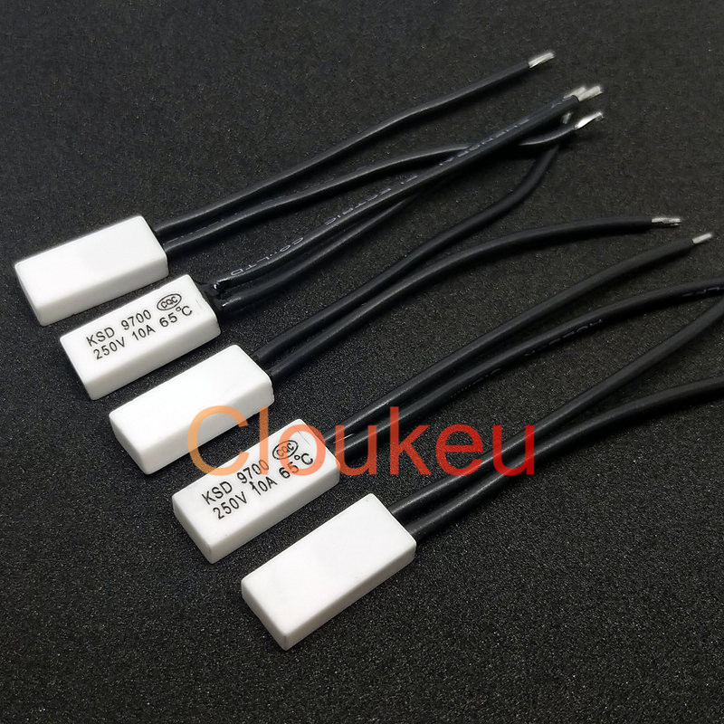 Temperature switch protector Ceramics KSD9700 10A 250V 105/110/115/120/125/130/135/140/145/150C degr