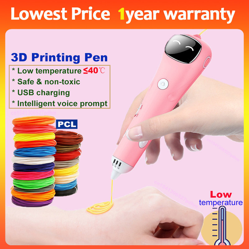 

New 3D Pen PCL Filament Low Temperature Anti-Scald 3D Printing Pen DIY Drawing Toys For Girls Boys Christmas Birthday Gift
