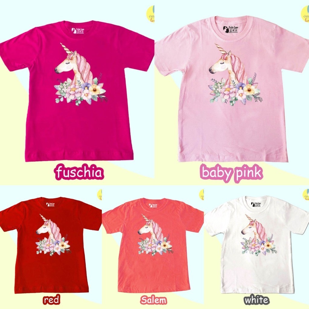 [MMW] COD KAOS ANAK UNICORN A Umur 1 2 3 4 5 6 7 8 9 10 tahun Perempuan Laki Cewek Cowok Rok Sablon 