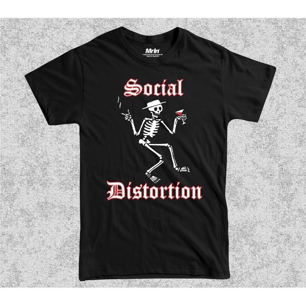 KAOS BAND SOCIAL DISTORTION 100% ORIGINAL BAHAN COTTON COMBAD 24S