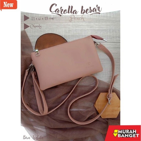 tas selempang wanita shopee haul tas carolla besar by  biru tsabita