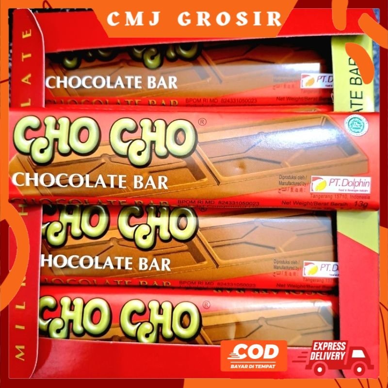 

CHO CHO CHOCOLATE BAR / CHOCHO COKLAT BATANG 1 PACK ISI 24PCS