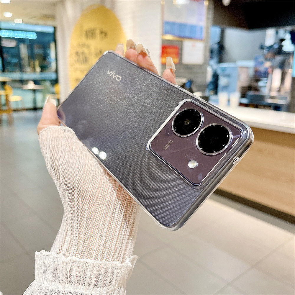Clear Casing Tipis Anti Bening For Vivo iQOO NEO/Z5/V17NEO/S1/X80 Lite/V20/V20 SE/V21E 4G/V21E 5G/V2