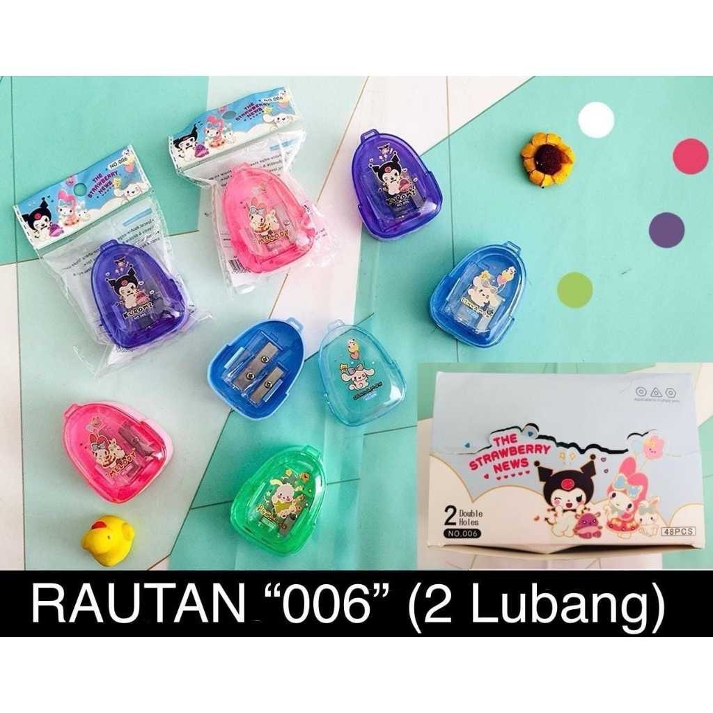 

(1PC) SERUTAN RAUTAN SHARPERNER 2 LUBANG bentuk LONJONG 006 SANRIO KUROMI CINNAMOROLL