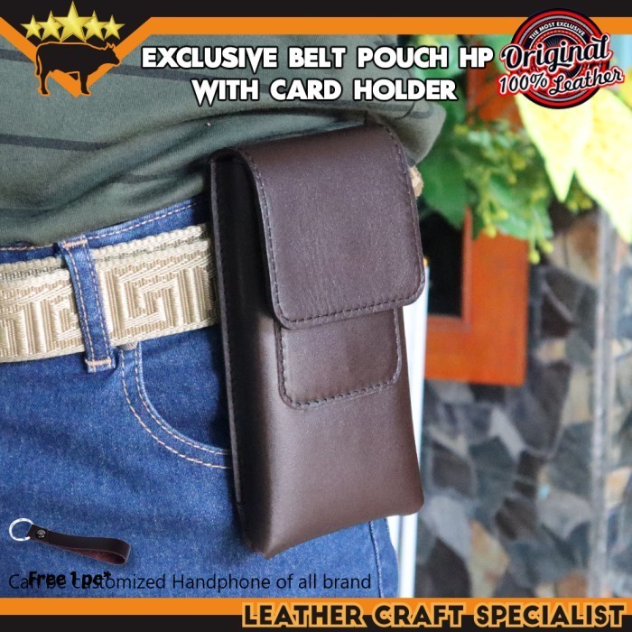 LEATHER POUCH SAMSUNG Z FOLD 6, Z FOLD 5, Z FOLD 4, Z FOLD 3, Z FOLD 2, Z FOLD 1 SARUNG HP IKAT PING