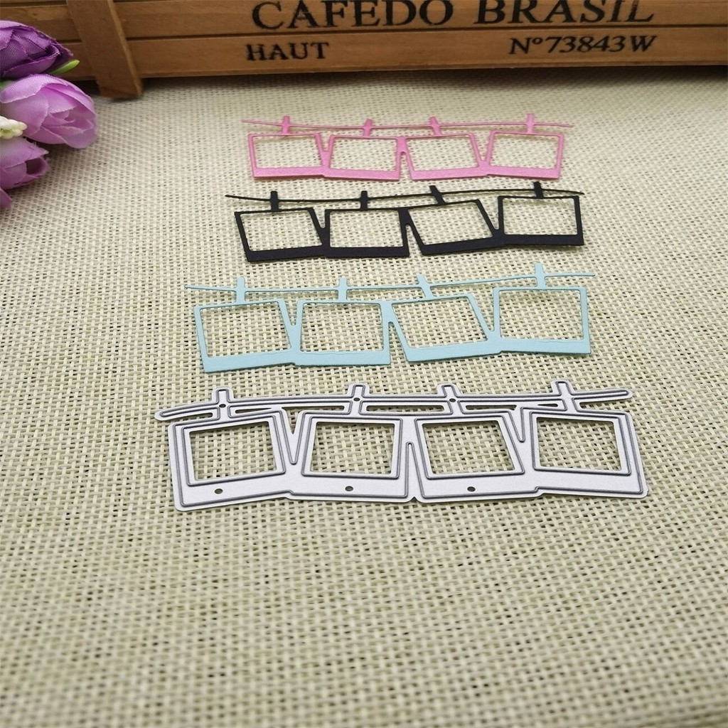 

1pc, Frame Cutting Dies, Metal Cutting Dies, Embossing Stencils For DIY Crafting Scrapbooking Supplies, Template Mould, Photo Al