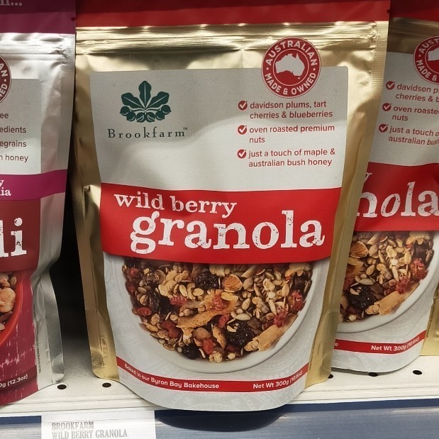 

brookfarm wild berry Granola cereal sereal 300gr