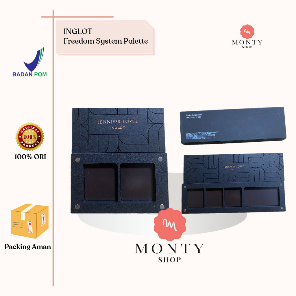 INGLOT Palette Eyeshadow isi 2 & 4 - Palet Eye shadow Brown Powder Lipstick Lipstick Pallete isi 2 d