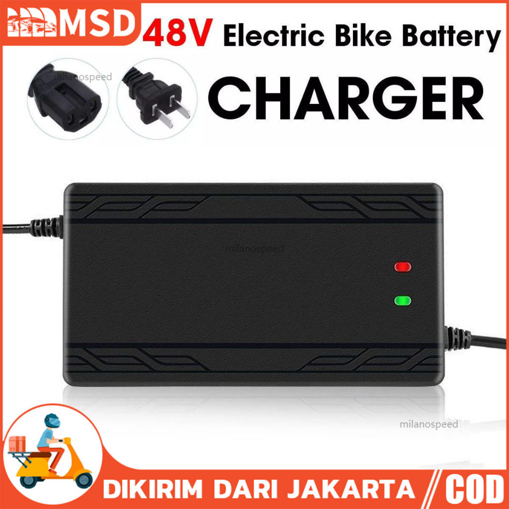 Charger Sepeda Listrik 48V 20Ah Baterai Selis Scooter Sepeda Elektrik