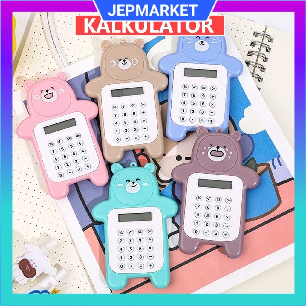 

Kalkulator Mini Portable Motif Bear Gantungan Motif Beruang Mini Unik Kalkulator 8 Digit Mini Portable JEPMARKET