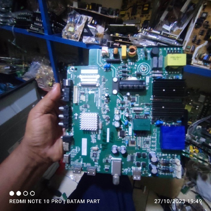 MB MAINBOARD MOTHERBOARD MESIN TV LED SANYO AQUA HAIER LE 49AQT1000 - 49F1000 - LE49AQT1000U