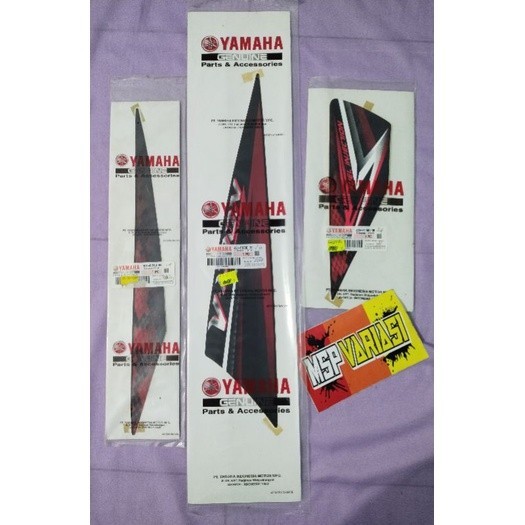 Striping Motor Yamaha Vixion Old 2008 Merah Hitam Original Ori asli Yamaha Genuine Part