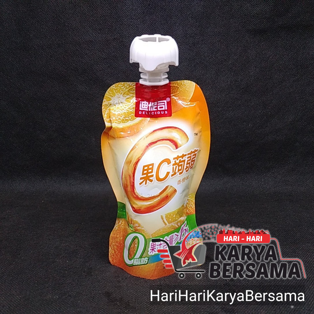 

MINUMAN JELLY DELICIOUS FRUIT C KONJAC JELLY RASA ORANGE 150GR