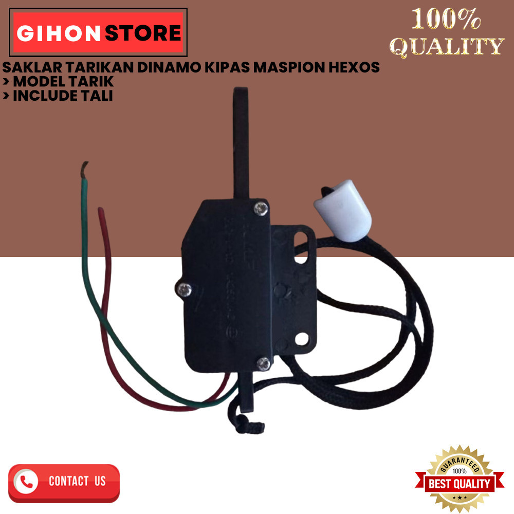 SAKLAR TARIKAN DINAMO KIPAS MASPION HEXOS