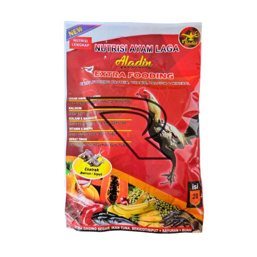 ALADIN 1 RENTENG EXTRAFOODING - sarapan ayam berprotein, kalsium, mineral