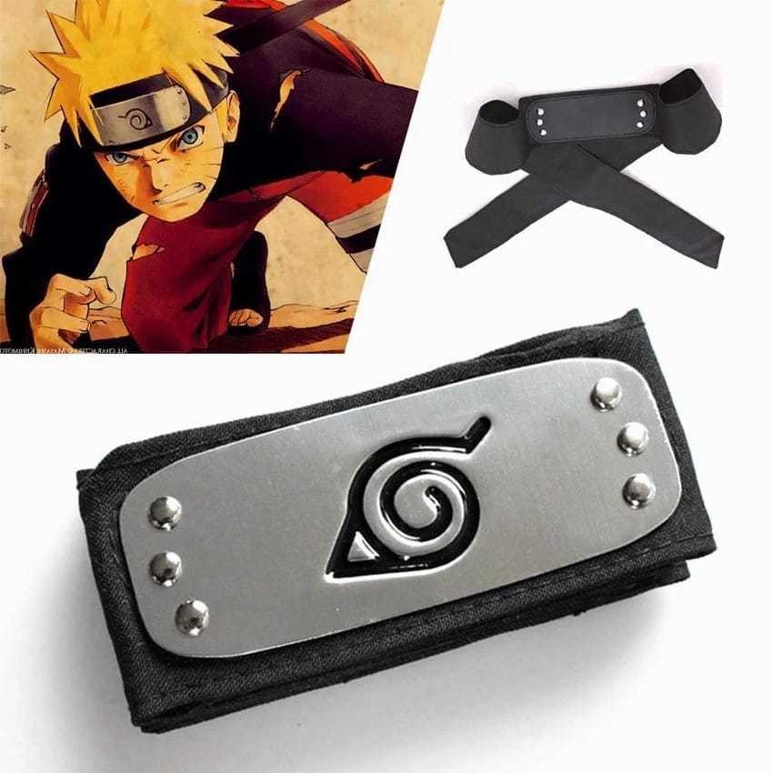 Headband Naruto Aksesoris Anime Naruto Ikat Kepala / Ikat Kepala Naruto / Headband Cosplay Naruto / 