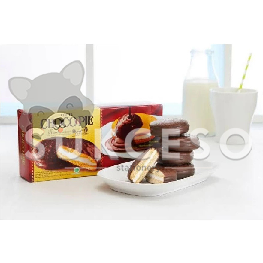 

LOTTE Chocopie Original Masrhmallow DIJUAL PAK ISI 12 Snack Kue Choco Pie